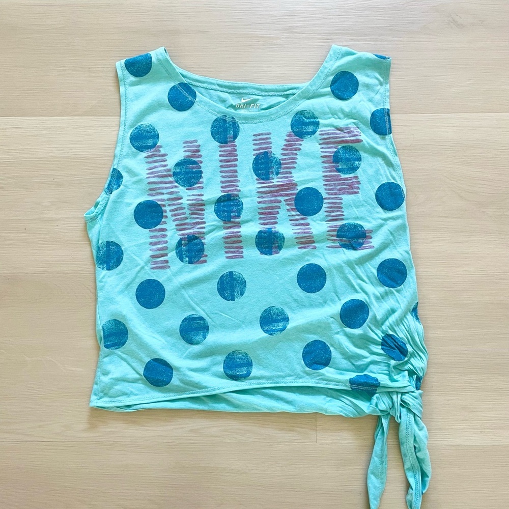 Nike graphic side tie training muscle tank xs